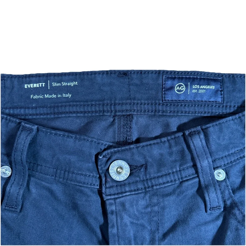 AG Adriano Goldschmied Everett Slim Straight SUD Pants Men's 32x32‎ (34x33) Blue